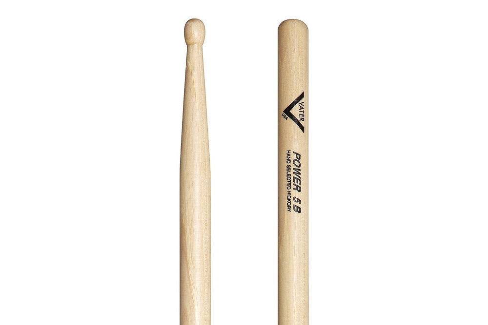 Vater Power 5B bacchette per batteria, hickory, punta in legno
