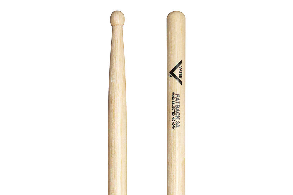 Bacchette per batteria Vater 3A Fatback, hickory, punta in legno