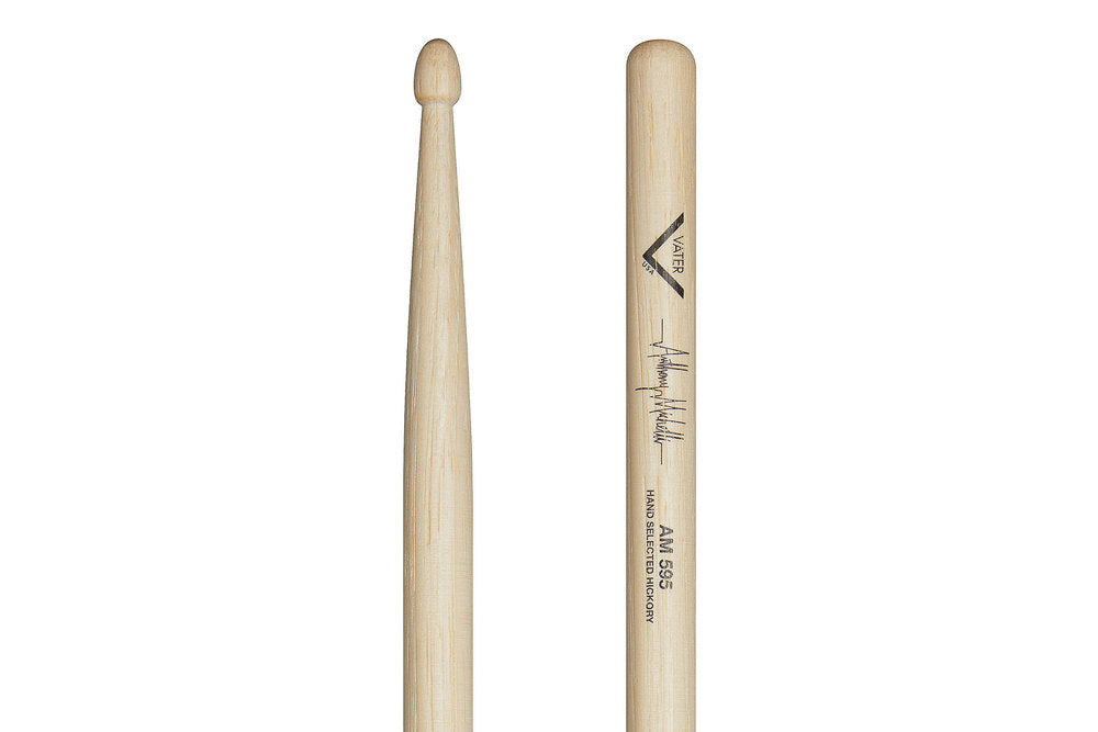 Vater Anthony Michelli AM 595 bacchette per batteria, hickory, punta in legno