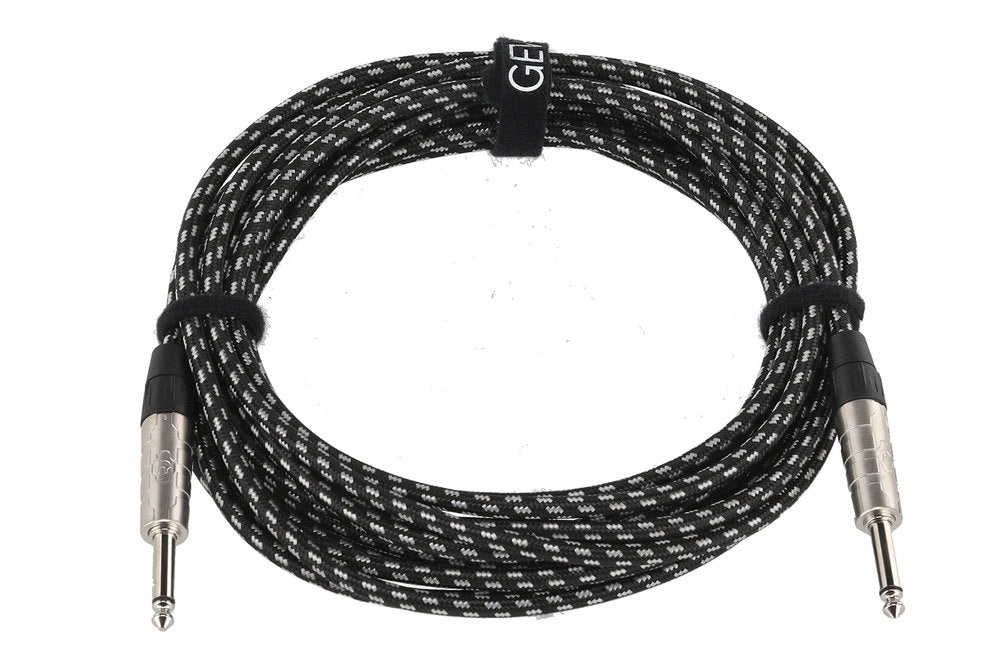 Cavo per strumenti GEWA Pro Line 6 m, tweed nero-bianco, jack dritto