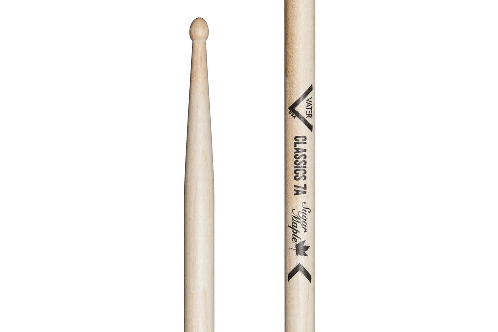 Vater Sugar Maple Classics 7A bacchette per batteria, punta in legno