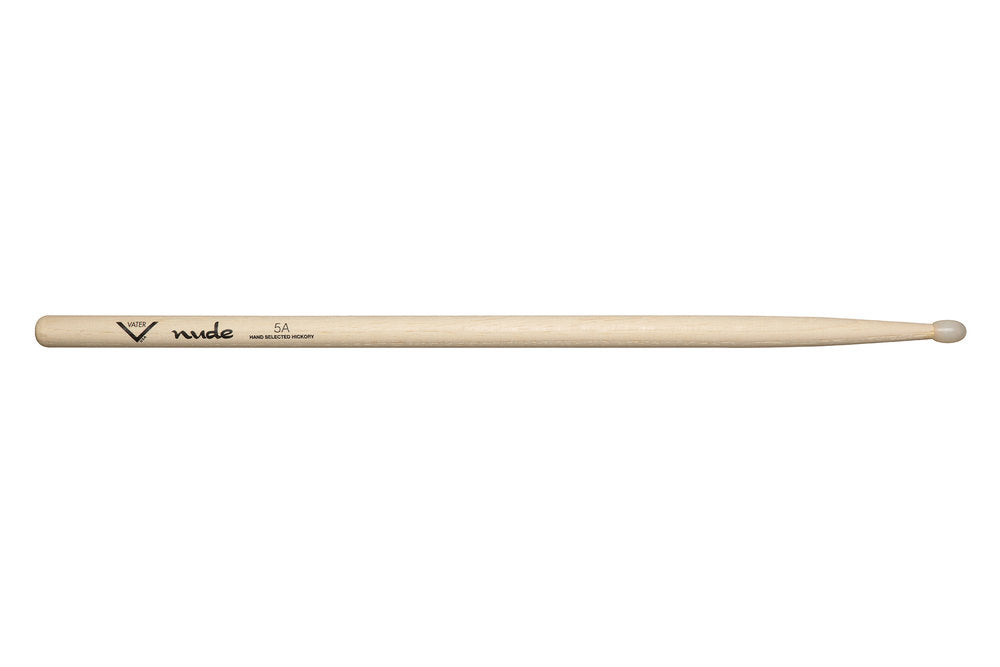 Vater Nude Series 5A bacchette per batteria, hickory, punta in nylon