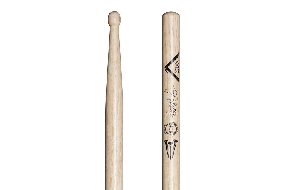Vater Jay Weinberg 908 bacchette per batteria, hickory, punta in legno