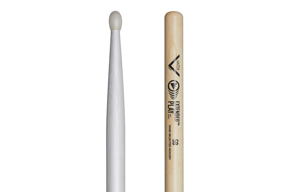 Vater Extended Play 5B bacchette per batteria, hickory, punta in nylon