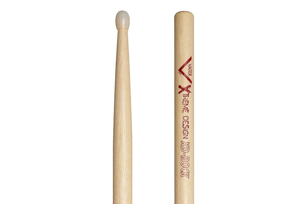 Bacchette per batteria Vater Xtreme Design Rock, hickory, punta in nylon