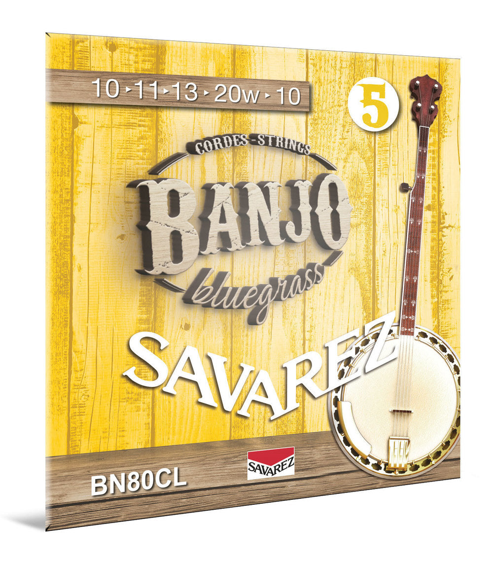 Corde Savarez BN80CL Bluegrass per banjo a 5 corde, custom light