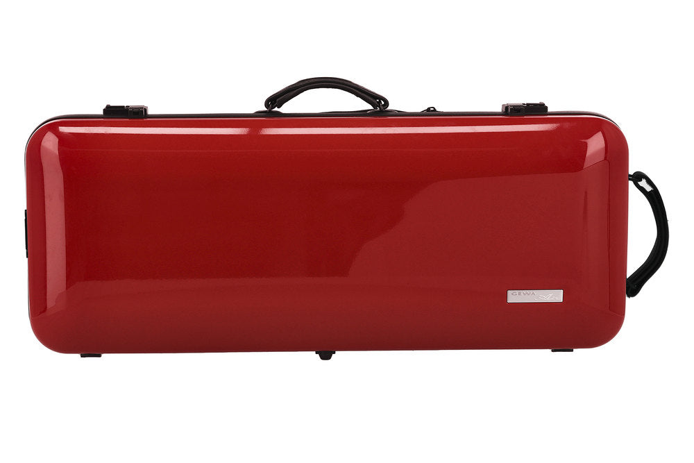 GEWA Air 2.8 custodia per viola, rosso lucido, con maniglia laterale