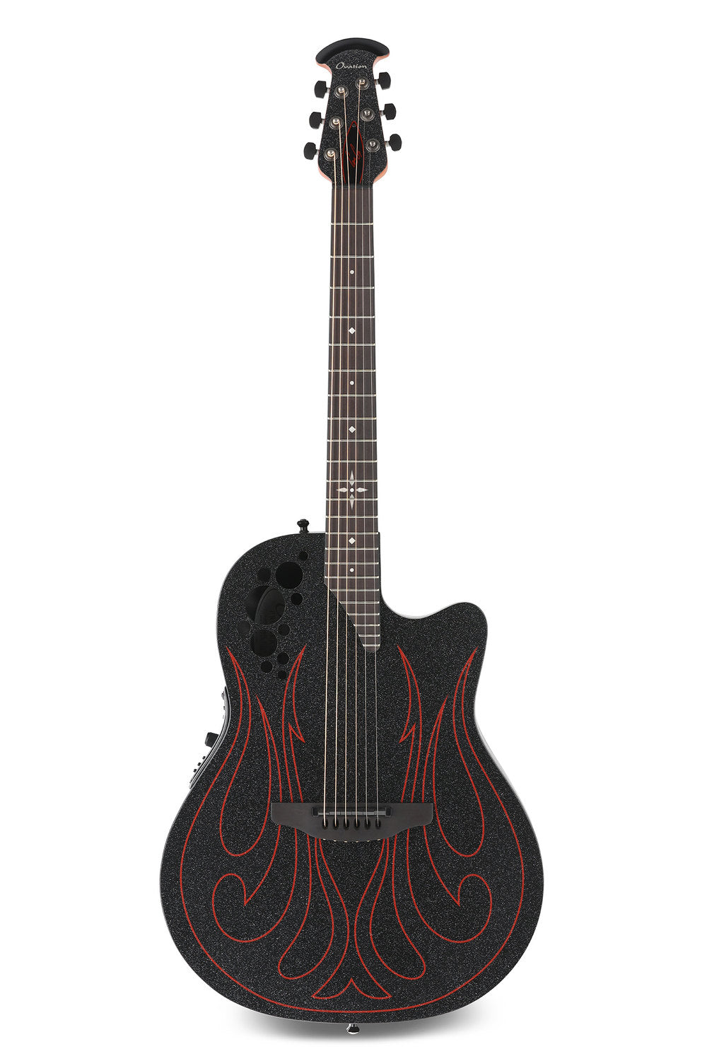 Ovation Elite Gus G. Signature Super Shallow 1868-GUS-G, Black Satinato