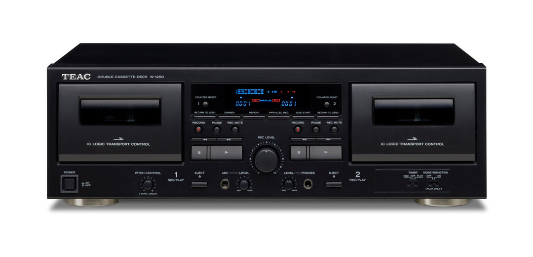 TEAC W-1200 Lettore Doppia Cassetta (Nero)