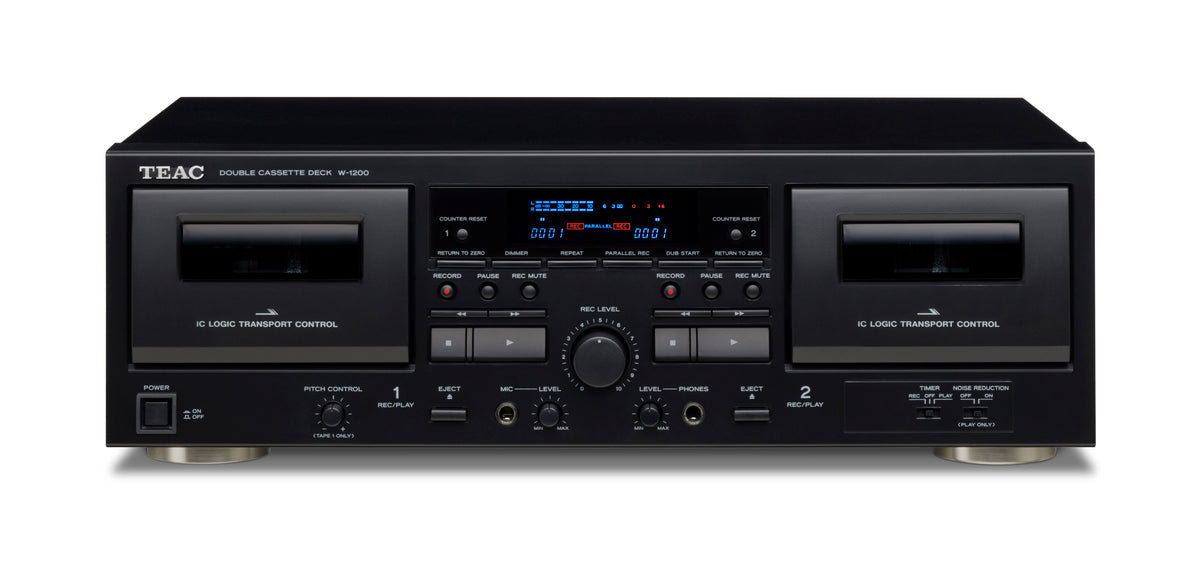 TEAC W-1200 Lettore Doppia Cassetta (Nero)