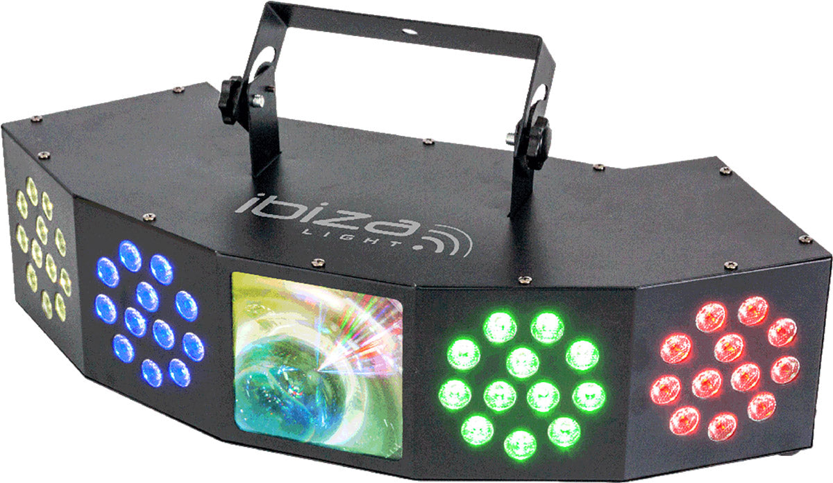 Ibiza Starwash 3-in-1 Luce da discoteca con DMX