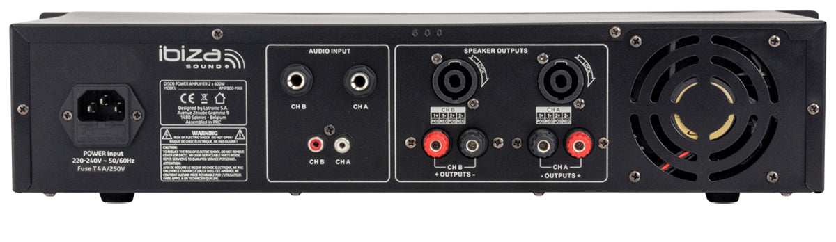 Ibiza AMP300-MKII Power Amplifier (2x240W)