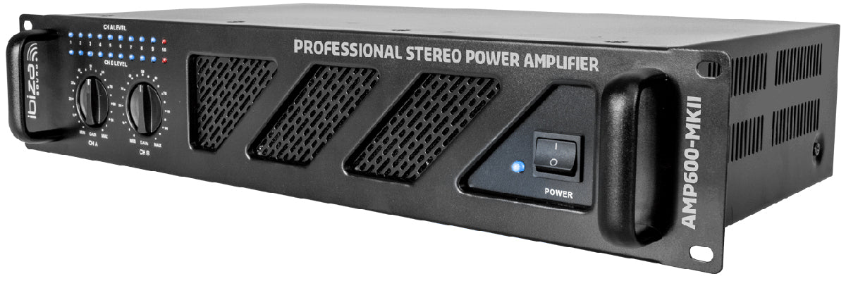 Ibiza AMP600-MKII Power Amplifier (2x480W)