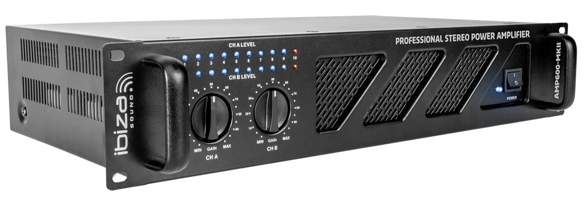 Ibiza AMP600-MKII Power Amplifier (2x480W)