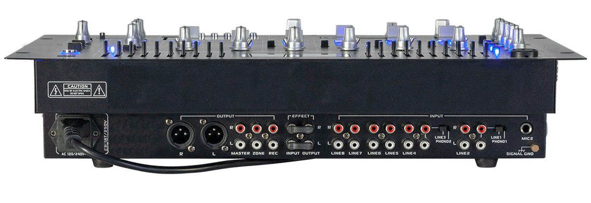 Ibiza 6-channel Mixer/12 inputs w. USB and Bluetooth