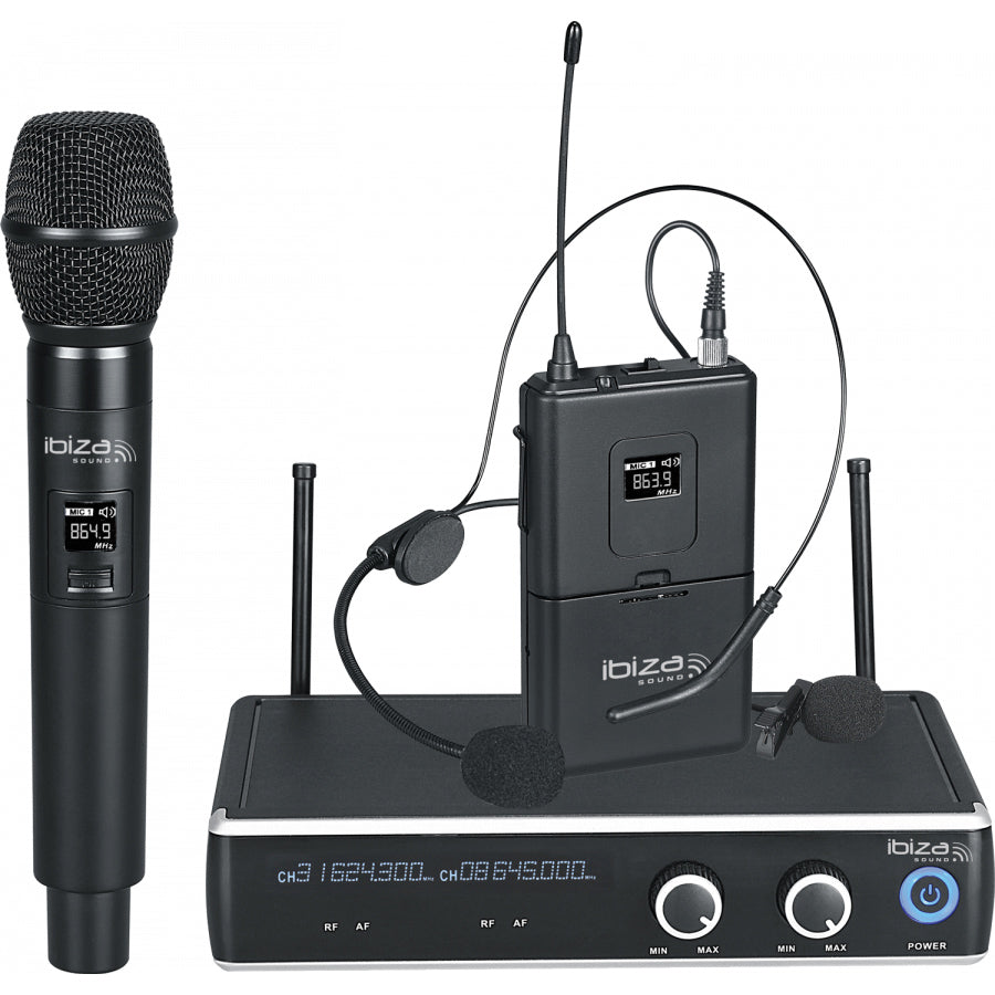 Ibiza UHF Wireless Microphone System