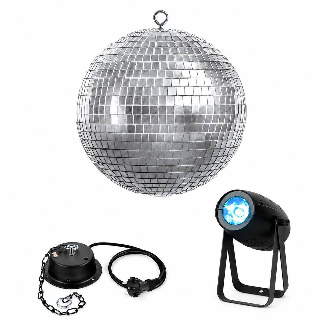 Set sfera da discoteca 30 cm.