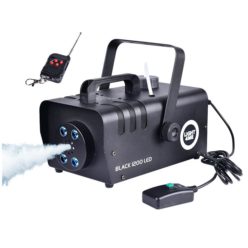 Light4Me Black 1200 LED Macchina del Fumo bundle