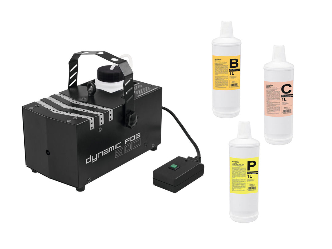 EUROLITE Set nebbia dinamica 600 + fluidi