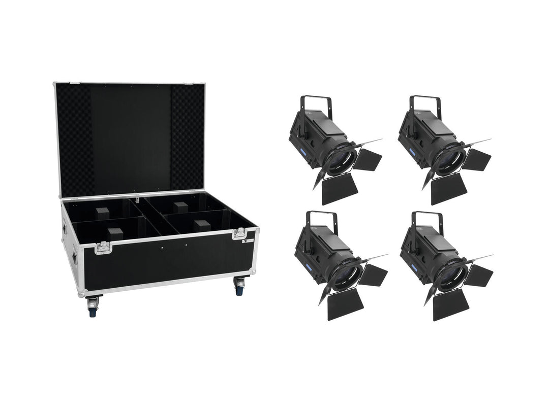 EUROLITE Set 4x LED THA-250F + Custodia
