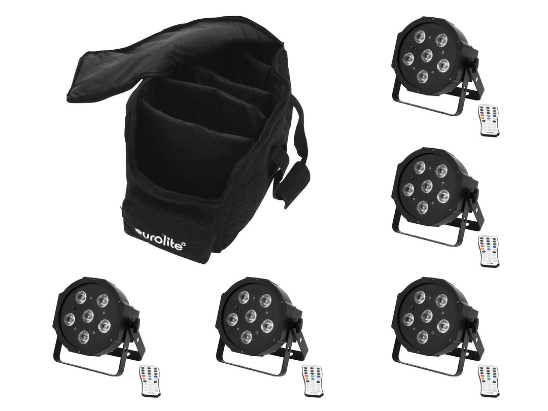 EUROLITE Set 5x LED SLS-603 + Borsa morbida