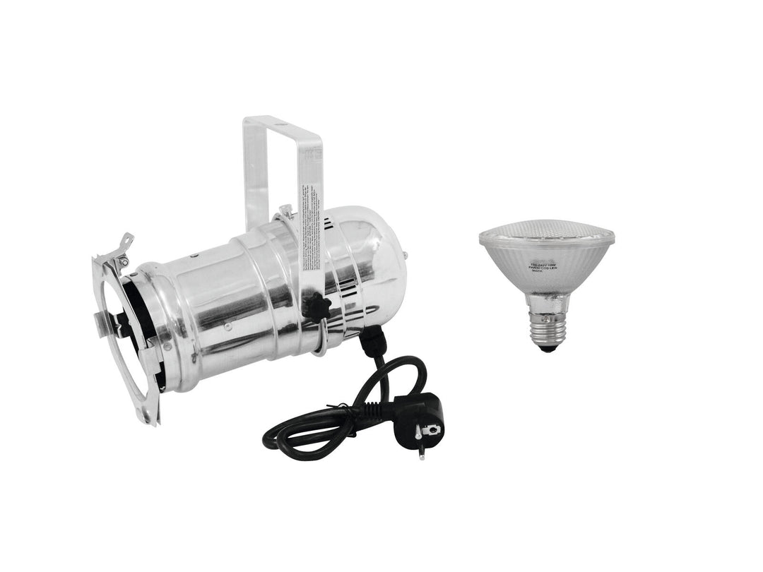 EUROLITE Set PAR-30 Spot argento + PAR-30 230V SMD 11W E-27 LED 3000K
