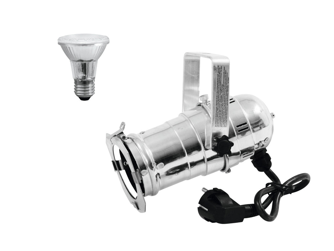EUROLITE Set PAR-20 Spot silenzioso + PAR-20 230V SMD 6W E-27 LED 3000K