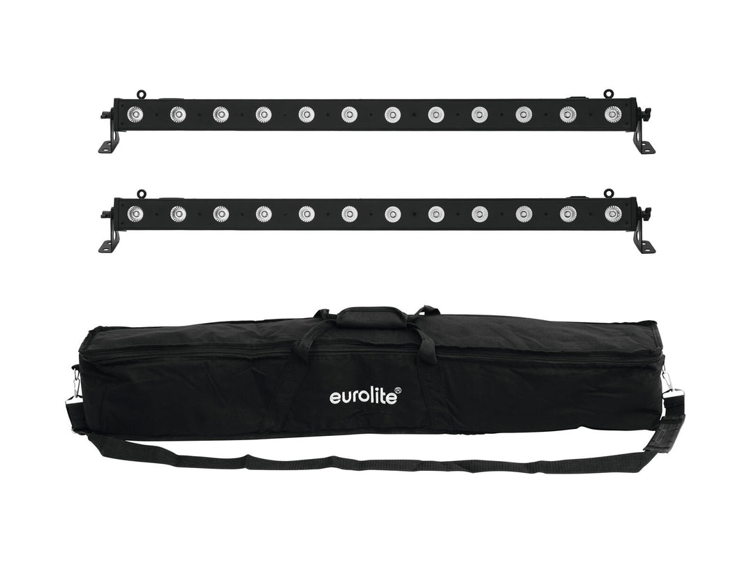 EUROLITE Set 2x LED BAR-12 QCL RGBA + Borsa morbida