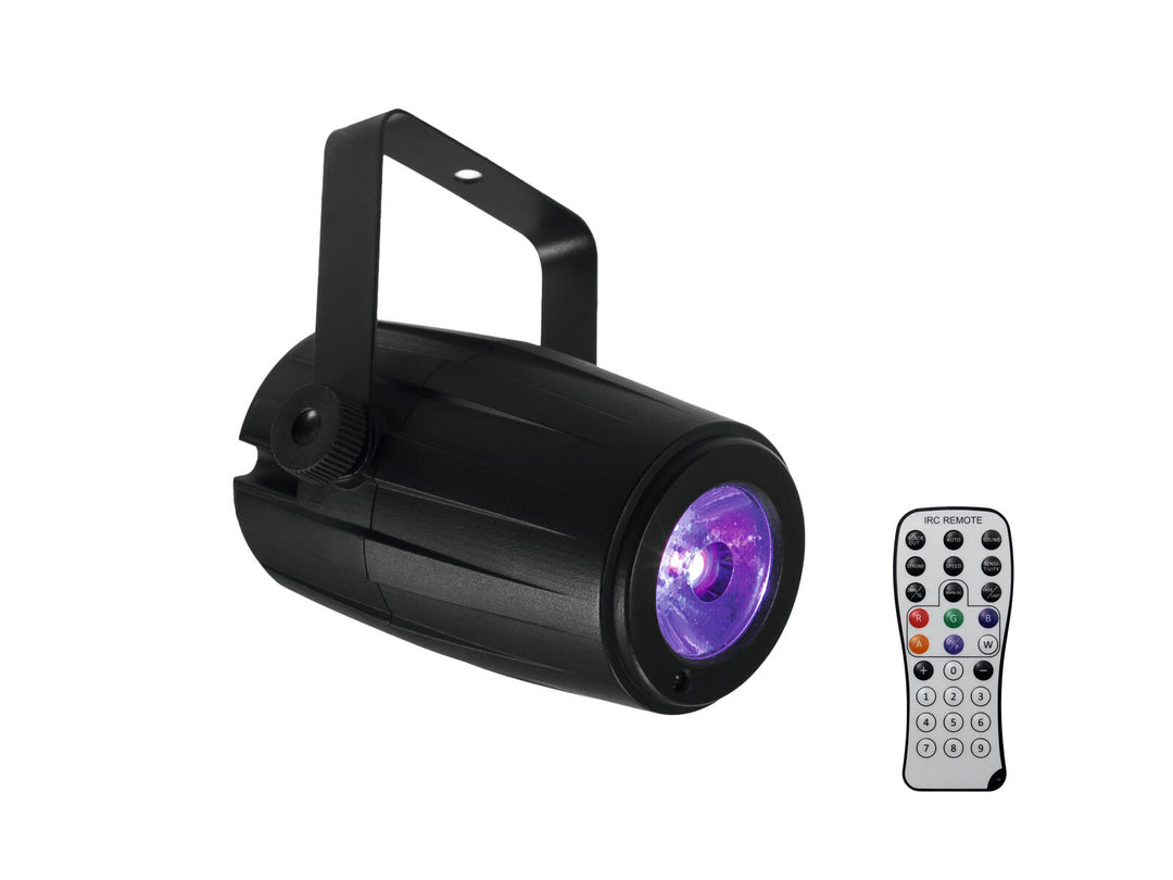EUROLITE Sfera a specchi 20cm con motore + LED PST-5 QCL Spot bk