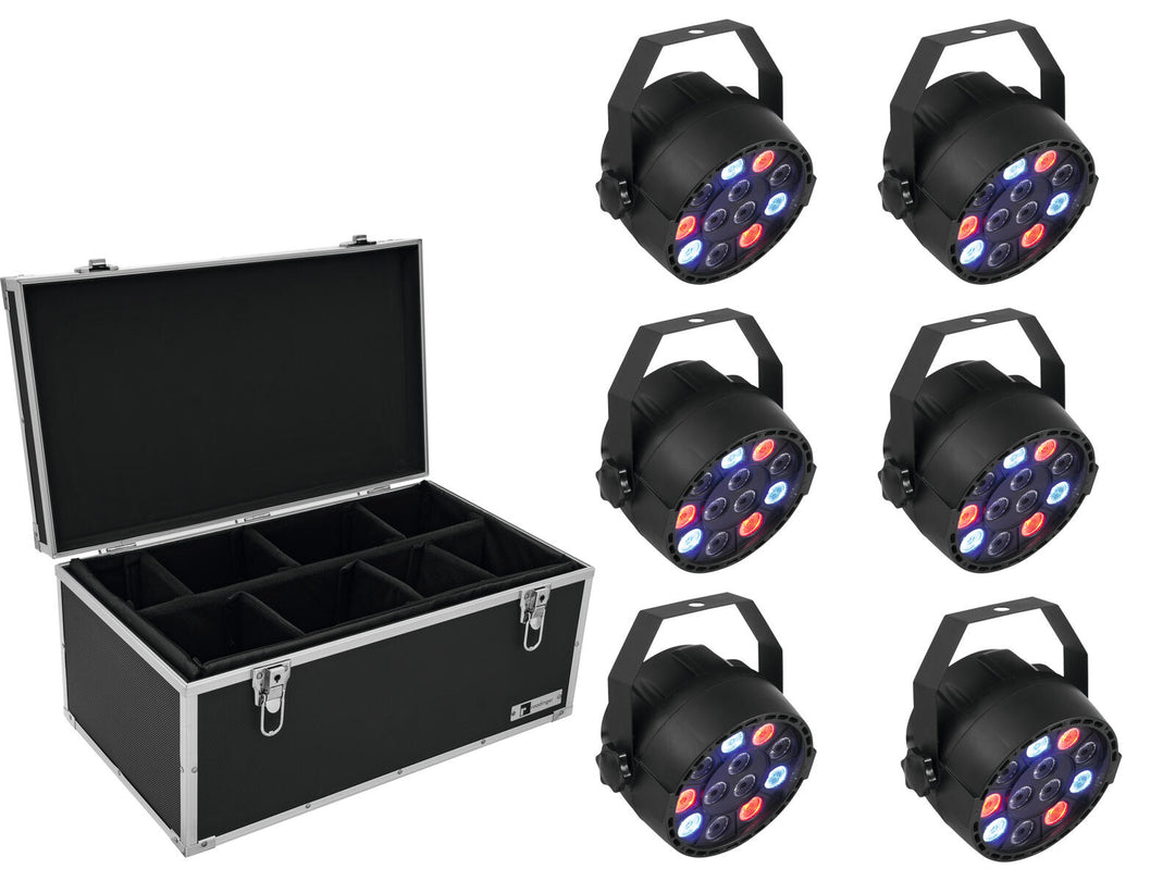 EUROLITE Set 6x LED PARty Spot + Custodia TDV-1