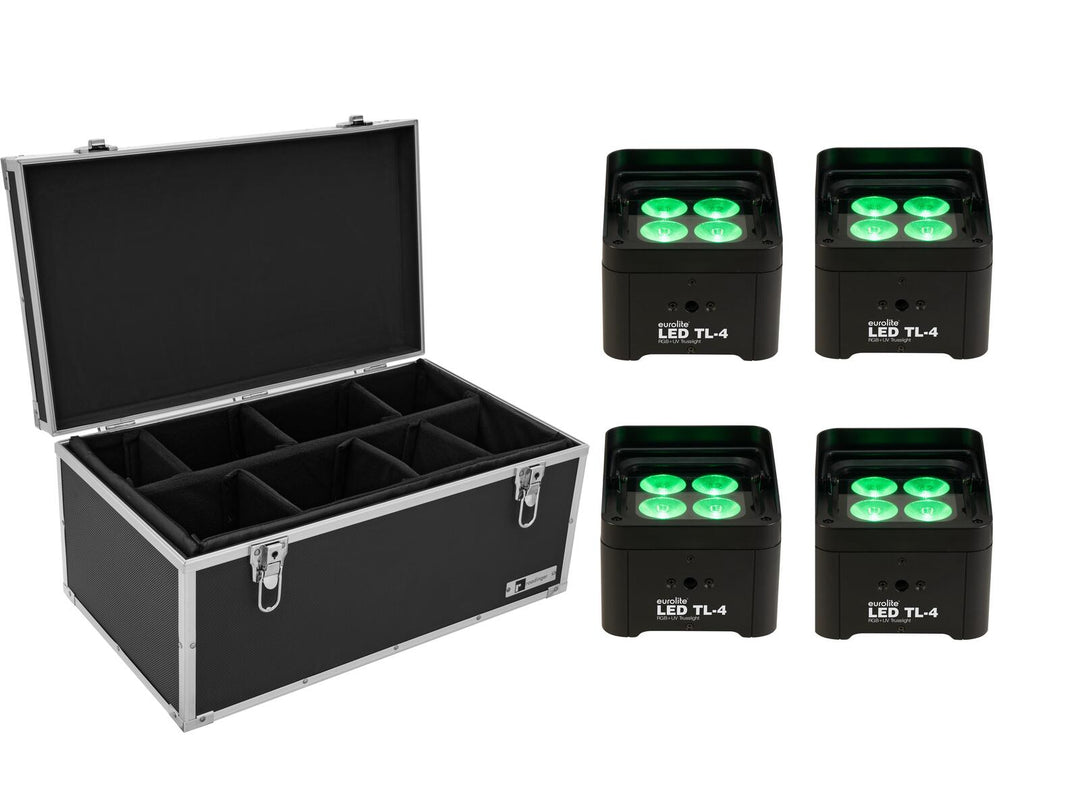 Set EUROLITE 4x LED TL-4 Trusslight + Custodia