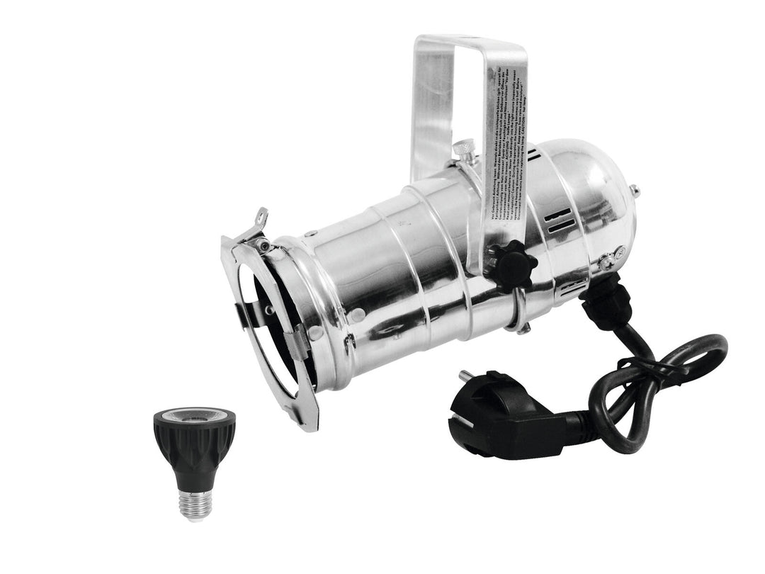 Set EUROLITE PAR-20 Spot sil + PAR-20 230V COB 6W E-27 LED 1800-3000K dim2warm