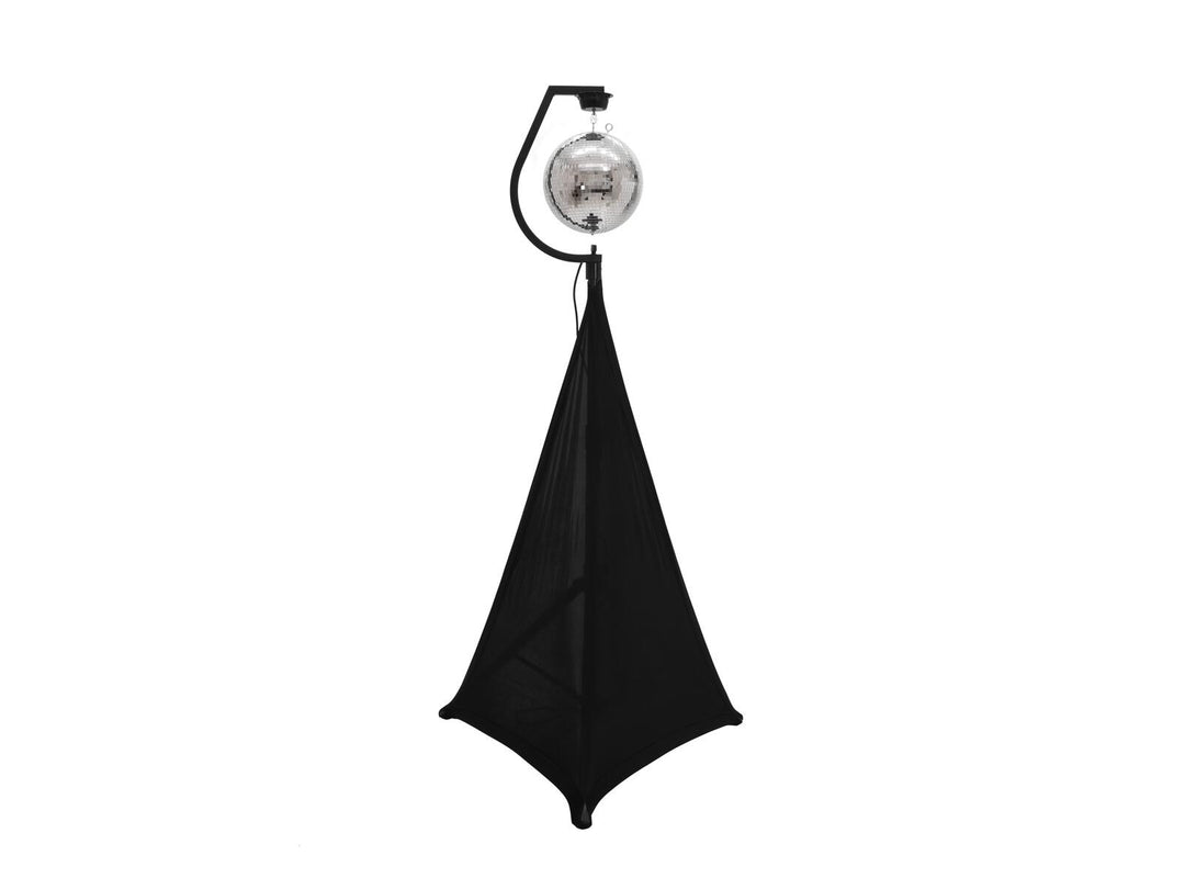 EUROLITE Set sfera a specchi 50cm con stand e cover nera per treppiede