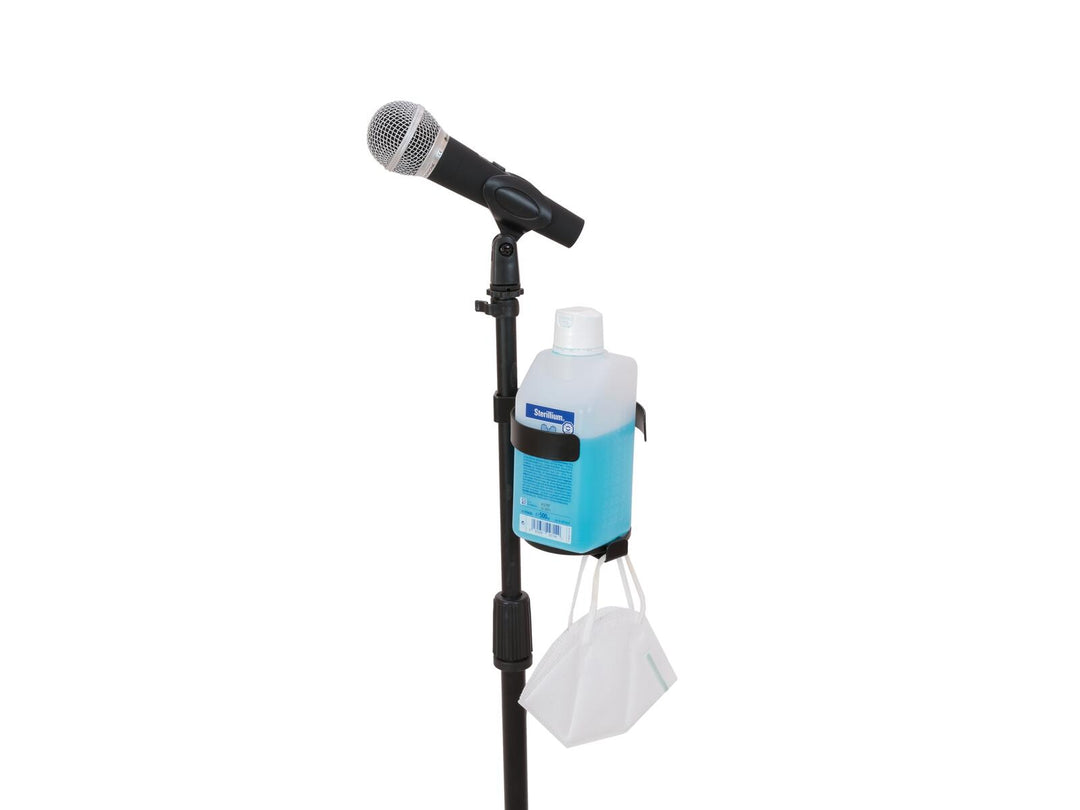 OMNITRONIC Set stand per microfono per disinfettante, nero