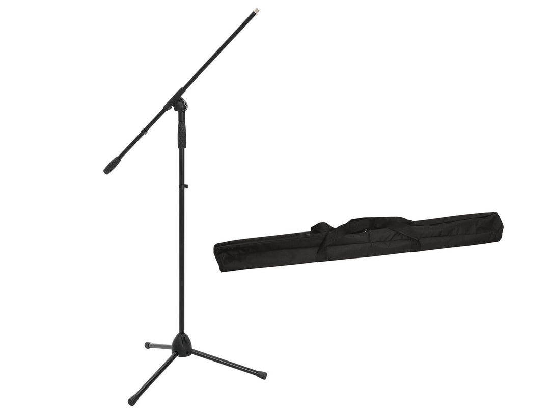 OMNITRONIC Set Microfono Treppiede MS-2A con Asta bk + Borsa