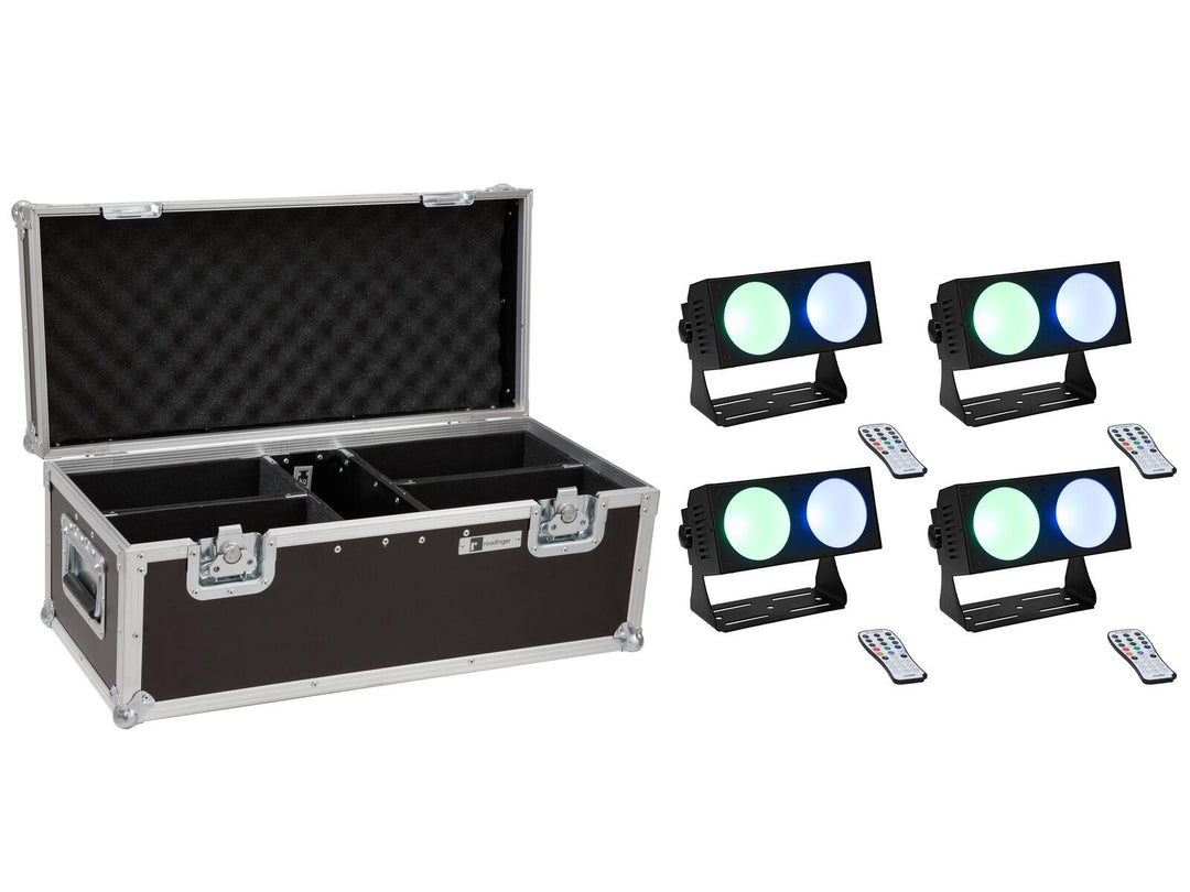 EUROLITE Set 4x LED CBB-2 COB RGB Bar + custodia