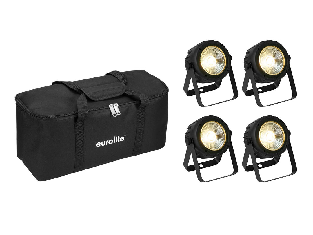 EUROLITE Set 4x LED PARty Spot COB + Borsa morbida