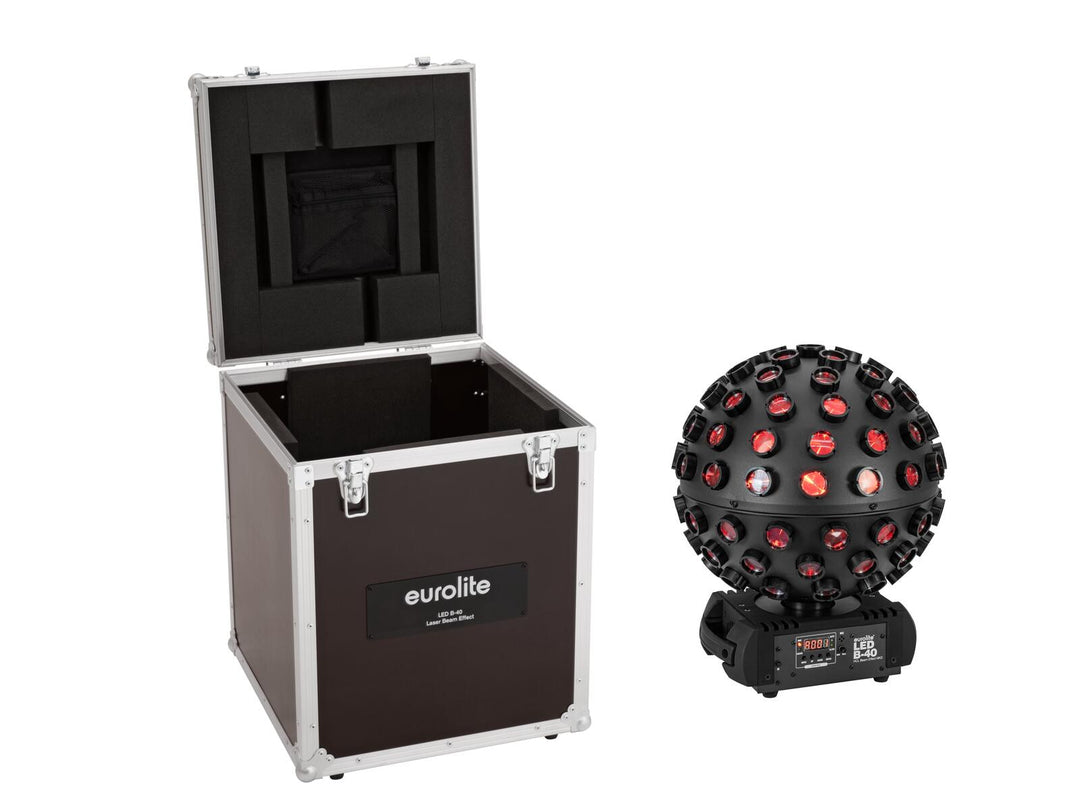 EUROLITE Set LED B-40 HCL Beam Effect MK2 bk + Custodia