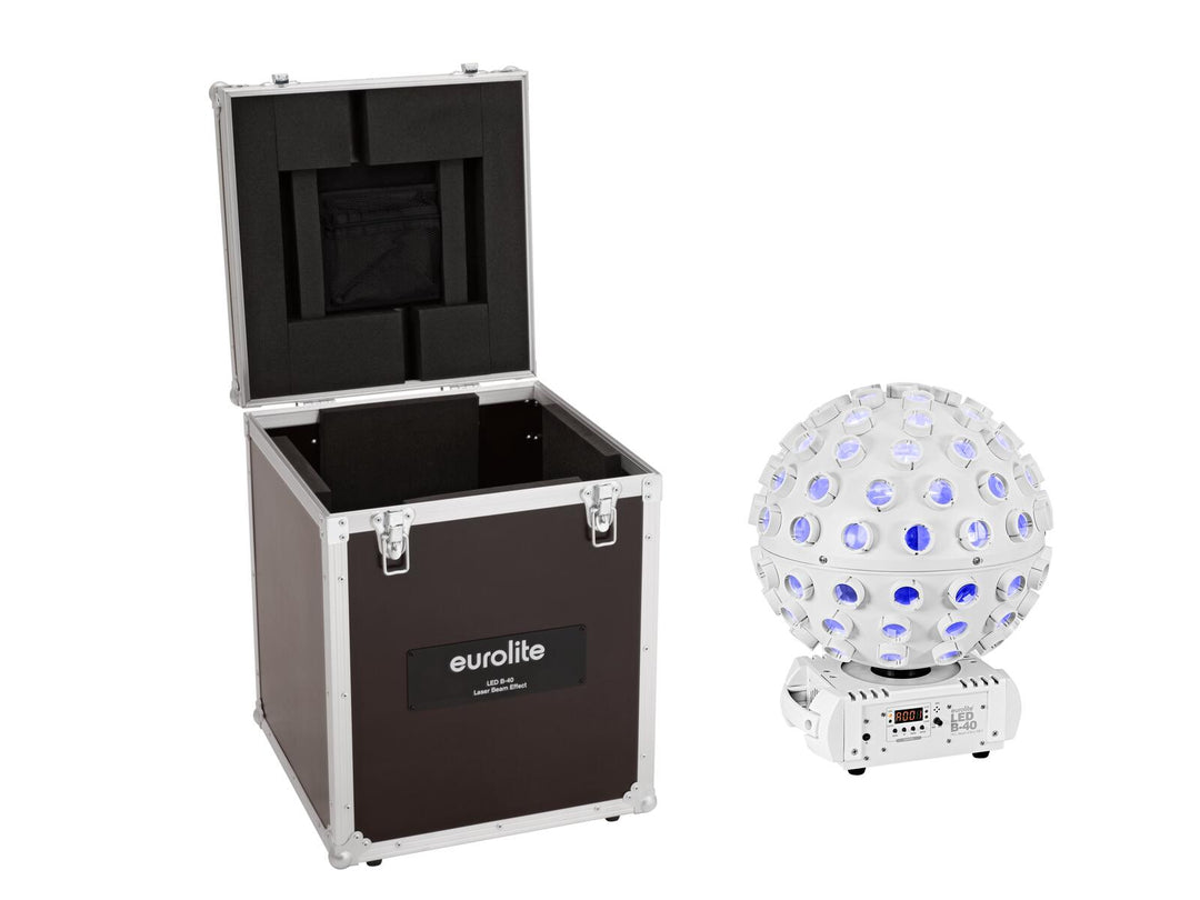 EUROLITE Set LED B-40 HCL Beam Effect MK2 wh + Custodia