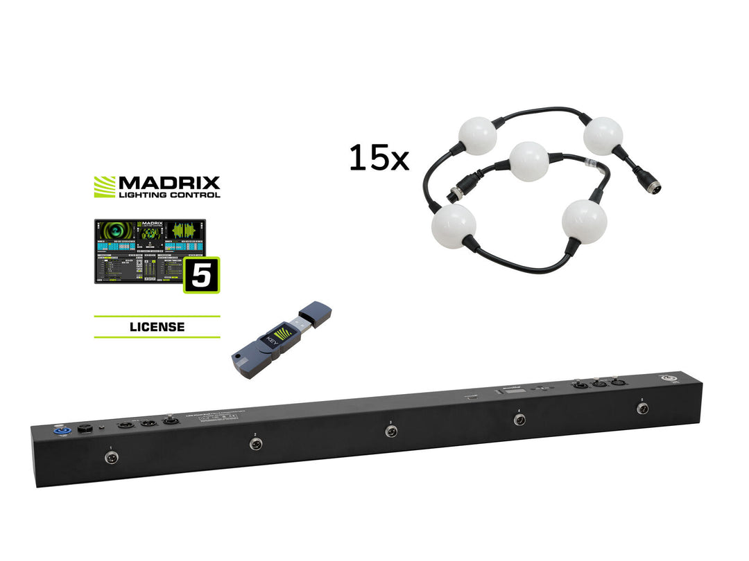 EUROLITE Set Pixel Ball 360° incluso Madrix Start
