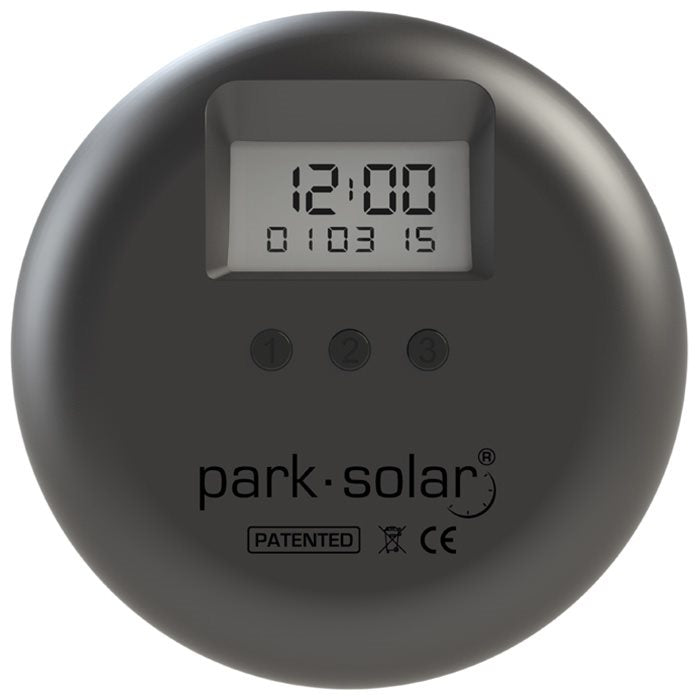 Park Solar Orologio Parcheggio, Nero