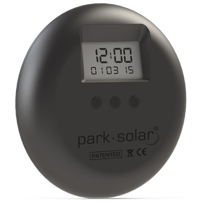 Park Solar Orologio Parcheggio, Nero