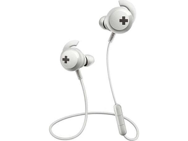 Philips SHB4305W Bluetooth Auricolari Sportivi (Bianco)