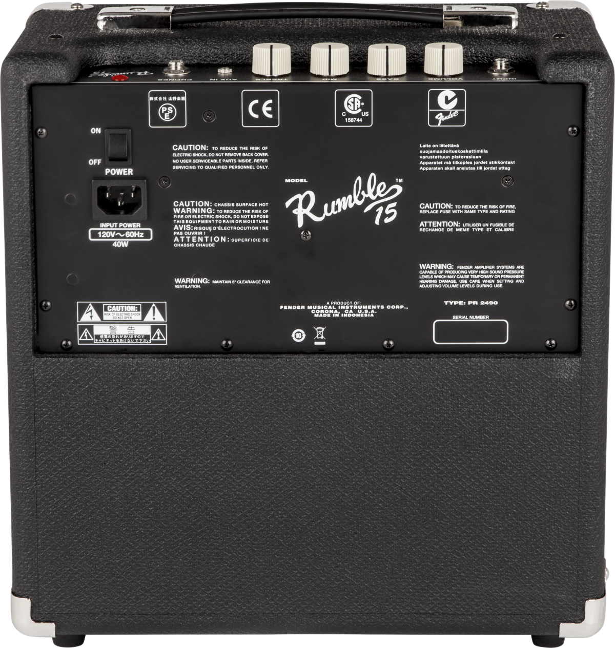 Fender Rumble 15 Amplificatore per basso