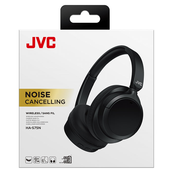 Cuffie JVC HA-S75 Over Ear con cancellazione del rumore, nere