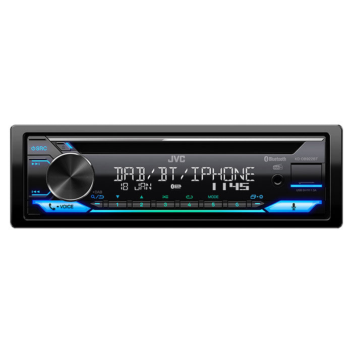 JVC KD-DB922BT autoradio con sintonizzatore CD/RDS DAB+/DMB 4x50w