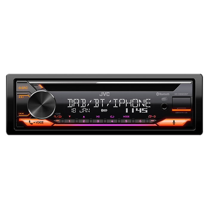 JVC KD-DB922BT autoradio con sintonizzatore CD/RDS DAB+/DMB 4x50w