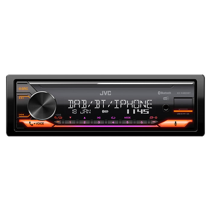 Autoradio JVC KD-X482DBT con RDS DAB+ e Bluetooth