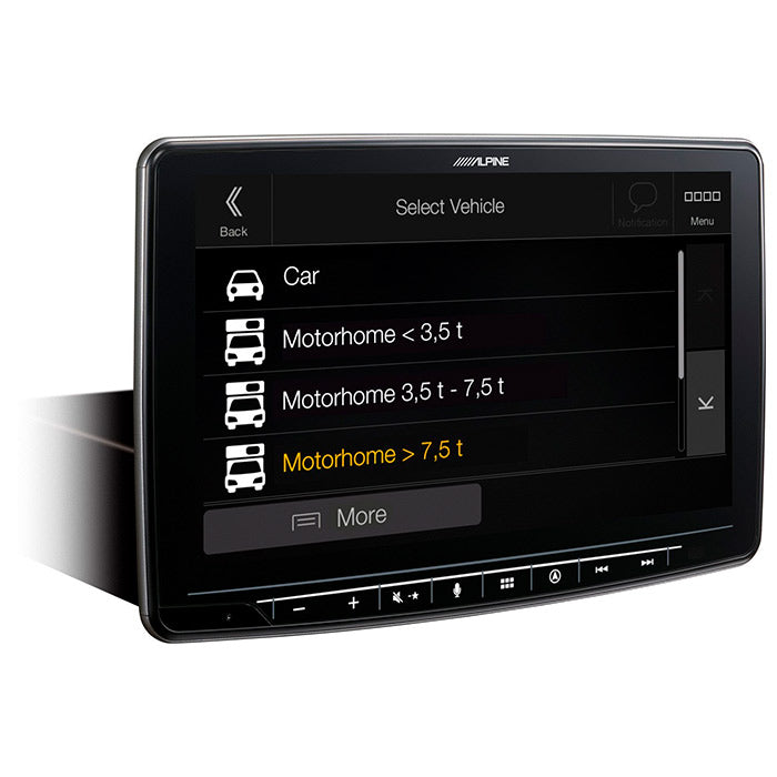Alpine INE-F904DC Halo9 con navigazione e mappe per camion