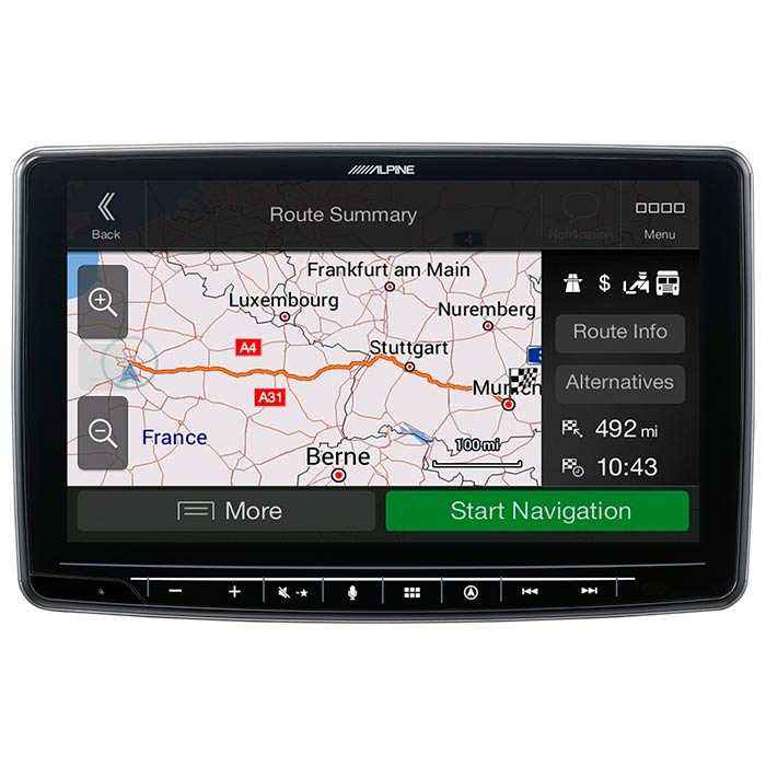 Alpine INE-F904DC Halo9 con navigazione e mappe per camion